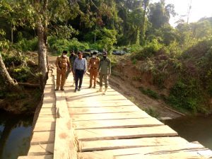 Wabup M Rusli Berjanji Bangunkan Tiga Jembatan Desa Terpencil Dadap Kusan Raya