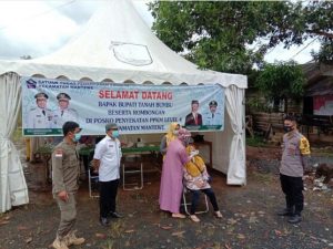 Satgas Posko PPKM Covid 19 Mantewe Terus Memperketat Penjagaan Pintu Masuk Tapal Batas Daerah Tanbu