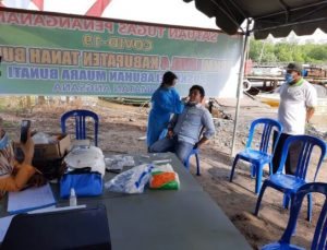 Tim Satgas PPKM Pelabuhan Bunati Terus Perketat Pemeriksaan Pintu Masuk Pelabuhan