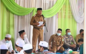 Wabup M Rusli Hadiri Peringatan Hari Jadi Desa Sari Mulya