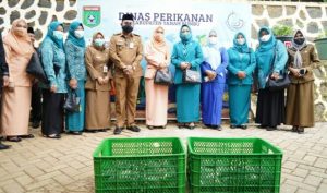 Dinas Perikanan Tanbu Berikan Percontohan Cara Budidaya Ikan Bioflok