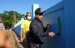 Meriahkan Hari Jadi Tanbu, Bupati Zairullah Membuka Lomba Melukis Dinding