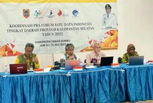Tindaklanjuti Perpres, Bappeda Kalsel Gelar Rakor Satu Data Indonesia di Tanbu