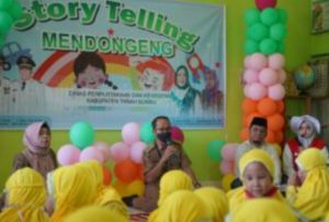 Membentuk Karakter Anak Usia Dini, Dispersip Tanbu Menggelar Kegiatan Story Telling