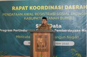 Bupati Zairullah Buka Rakor Regsosek Terintegrasi