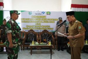 Bupati Zairullah Kukuhkan Dandim Tanbu Menjadi Bapak Asuh Stunting Daerah