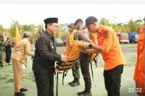 Pemkab Tanbu Menggelar Apel Siaga Bencana Hidrometeorologi