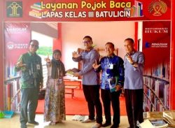 Dispersip Tanbu Pinjamkan472 Eksemplar Buku Untuk Lapas Kelas III Batulicin