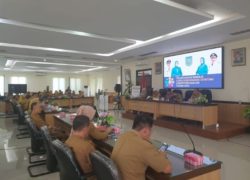 Pemkab Tanbu Mengikuti Penilaian Kinerja Delapan Aksi Konvergensi Stunting Kabupaten kota Se Kalsel