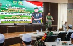 Menjelang Akhir Masa Jabatan Dandrem 101 Antasari Kunjungi Pemkab Tanbu