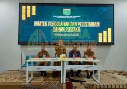 Perkuat Pilar Pengetahuan, Dispersip Tanbu Menggelar Bimtek Pengolahan dan Pelestarian Bahan Pustaka