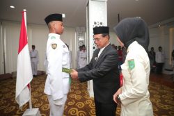 Pengukuhan Anggota Paskibraka Tahun 2023 oleh Bupati Tanbu