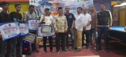 Wabup M Rusli Menutup Turnamen Biliar PWI Tanbu, Ini Pesannya