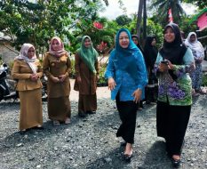 Ketua TP-PKK Kabupaten Tanbu Tinjau Persiapan Kompetisi PHBS Tingkat Provinsi
