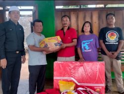 Dinas Sosial Tanbu Berikan Bantuan kepada Warga Terdampak Kebakaran