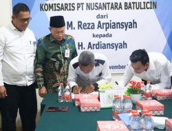 Pemkab Tanbu Hadiri Serah Terima Jabatan Komisaris PT Nusantara Batulicin
