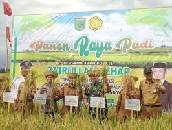 Panen Raya Padi di Tanah Bumbu, Bupati Dorong Peningkatan Produksi