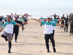 Budaya Sehat dan Peduli, Pemcam Angsana Gelar Senam Pagi & Jumat Berkah