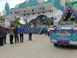 Meriah! 13 Desa di Kusan Tengah Tampilkan Mobil Hias Islami di Pawai Ta’ruf MTQ