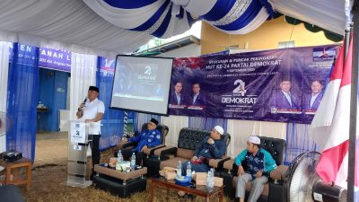 Bupati Rahmat Trianto menghadiri peringatan HUT ke-24 Partai Demokrat di Tanah Laut, tegaskan komitmen membangun dan mensejahterakan warga