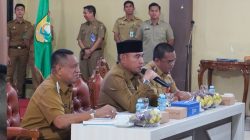 H. Rahmat Trianto, Bupati Tanah Laut, memimpin acara Coffee Morning di Gedung Sarantang Saruntung pada Senin (6/10/2025).