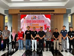 Peduli Sesama, Polres Tanah Bumbu Donor Darah di Momen Hari Jadi Humas Polri ke-74