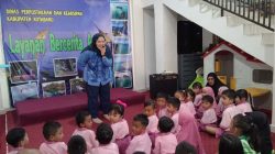 Suasana ceria mewarnai Perpustakaan Kotabaru saat puluhan anak TK ikuti Kelas Literasi dan Bercerita, tanamkan minat baca sejak dini.