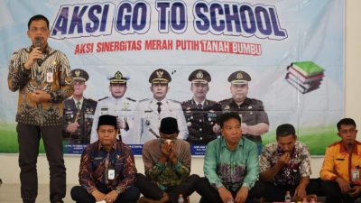Aksi Go To School Tanah Bumbu memperkuat karakter dan wawasan untuk pelajar dengan edukasi nasionalisme, perlindungan anak, dan anti narkoba.