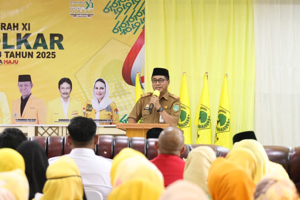 Musda XI Golkar Tanah Bumbu membahas penguatan persatuan dan kolaborasi politik untuk mempercepat pembangunan daerah secara berkelanjutan.
