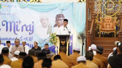 Peringatan Isra Mi’raj di Tanah Bumbu ditegaskan Bupati Andi Rudi Latif sebagai penguatan spiritual tata kelola pemerintahan daerah.