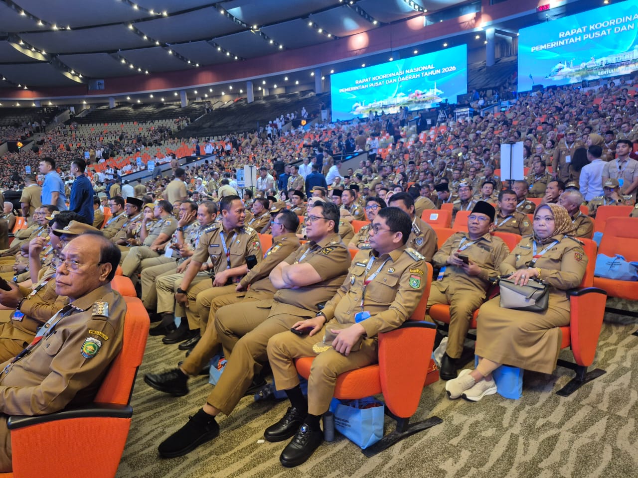 Bupati Tanah Bumbu Andi Rudi Latif hadiri Rakornas 2026 memperkuat sinergi pusat daerah menuju Indonesia Emas 2045
