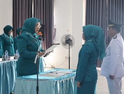 Ketua TP PKK Tanbu Kukuhkan Ketua TP PKK Kecamatan Kusan Hulu, Tekankan Inovasi dan Gotong Royong