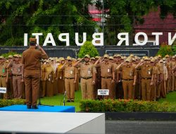 ASN Tanah Laut Diingatkan Tak Terjebak Rutinitas, Apel Gabungan Tekankan Kinerja dan Inovasi