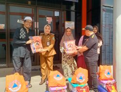 BPBD Kotabaru Salurkan Bantuan untuk Korban Kebakaran Empat Rumah di Desa Semayap