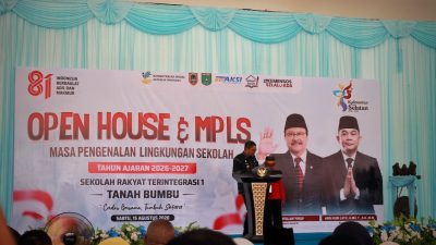 Bupati Andi Rudi Latif Buka MPLS Sekolah Rakyat Terintegrasi 1 Tanah Bumbu